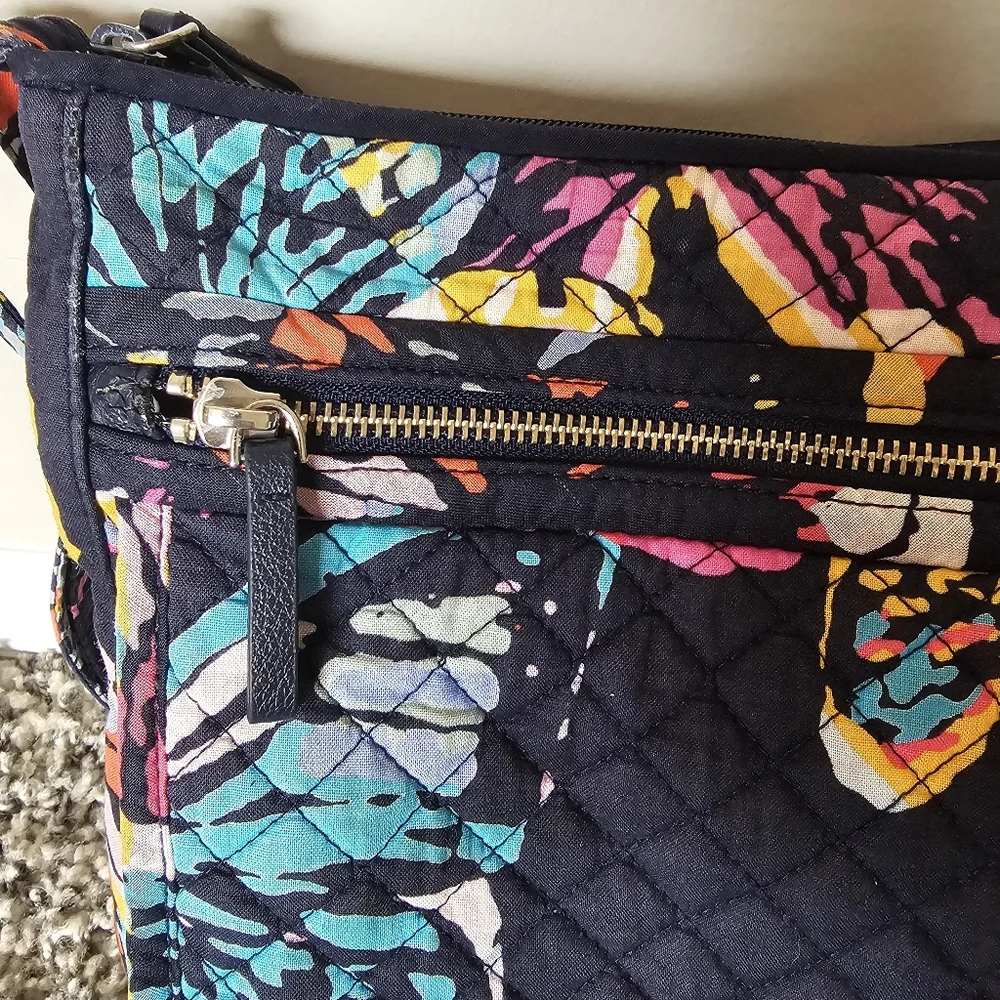 Vera Bradley Butterfly Flutter 2pc Bundle Laptop and Crossbody Purse Travel Work